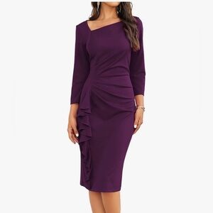 Elegant Purple Women's Dress